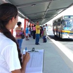 SMTT realiza pesquisa para controle de tráfego nos terminais de ônibus - Fotos: Wellington Barreto