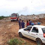 Lixeira do bairro Santa Maria permanece sob constante fiscalização da Guarda Municipal  - Foto: Abmael Eduardo