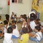 Alunos do Ensino Infantil da rede municipal visitam Biblioteca Pública Clodomir Silva - Fotos: Walter Martins