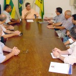 Sindicato da construção civil apresenta propostas ao prefeito Marcelo Déda - Reunião no gabinete do prefeito