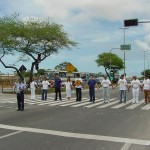 Campanha pela Paz no Trânsito realiza manifestação na avenida Tancredo Neves - Fotos: Lindivaldo Ribeiro