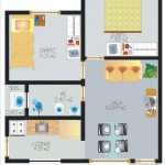 Projetos arquitetônicos para construção de casas são oferecidos gratuitamente pela PMA - Um dos modelos de planta da PMA