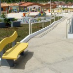 Moradores aguardam ansiosos pela inauguração da praça do Santa Maria - Fotos: Márcio Garcez