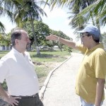 Presidente da Petrobras e prefeito de Aracaju visitam obras de revitalização do Parque da Sementeira - Fotos: Márcio Dantas