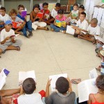 Projeto ajuda alunos da escola Laonte Gama a cultivar o hábito da leitura - Fotos: Márcio Garcez