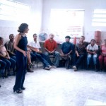 Curso de educação ambiental é ministrado para moradores do Santos Dumont - Aula sobre preservação do meio ambiente