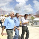 Prefeito em exercício visita nova praça do bairro Santa Maria - Fotos: Márcio Dantas