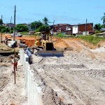 Obra da PMA facilitará a ligação entre o Centro e a zona Norte - Fotos: Wellington Barreto