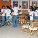 Alunos do curso de guia de turismo mirim participam de aula prática - Fotos: Márcio Garcez