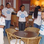 Alunos do curso de guia de turismo mirim participam de aula prática - Fotos: Márcio Garcez