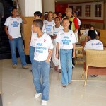Crianças e adolescentes do curso de guia de turismo mirim conhecem pontos estratégicos de Aracaju - Fotos: Márcio Garcez