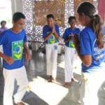 Dia de comemoração para integrantes do Peti no bairro Industrial - Roda de capoeira com crianças do Peti