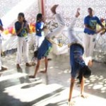 Dia de comemoração para integrantes do Peti no bairro Industrial - Roda de capoeira com crianças do Peti