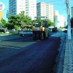 Avenida Guilhermino Rezende recebe nova pavimentação asfáltica - Fotos: Paulo Rolemberg