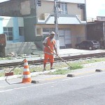 Emsurb realiza limpeza na avenida São Paulo - Limpeza acontece até o final da semana
