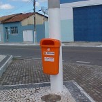 Prefeitura instala novas papeleiras nas ruas da cidade - Papeleiras ajudam a manter a cidade limpa