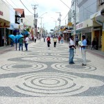 Pedras portuguesas já compõem 50% dos calçadões do Centro da cidade - Fotos: Wellington Barreto