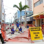 Pedras portuguesas já compõem 50% dos calçadões do Centro da cidade - Fotos: Wellington Barreto