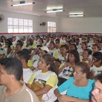 Agentes de saúde passam o dia reunidos com o secretário - Agentes de saúde lotaram o auditório
