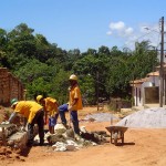 Emurb constrói muro de arrimo em ruas do bairro Cidade Nova - Local da obra