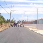 Emurb pavimenta rua no bairro Aruana - Pavimentação no bairro Aruana