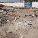Equipe da Vigilância Sanitária fiscaliza cemitério - Área que deve ser limpa