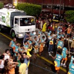 Mais de 300 agentes de limpeza garantem a higiene no local da festa - Fotos: Wellington Barreto