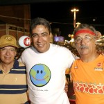 Prefeito recebe senador Valadares no camarote da Prefeitura de Aracaju - Foto: Márcio Dantas