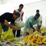 Campanha Alegria 100 Fome Zero arrecada mais de 16 toneladas de alimentos - Fotos: Wellington Barreto