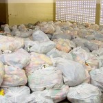 Campanha Alegria 100 Fome Zero arrecada mais de 16 toneladas de alimentos - Fotos: Wellington Barreto