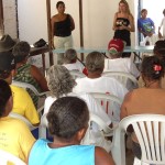 Idosos do bairro Santa Maria discutem a participação popular - Dezenas de idosos participaram da palestra