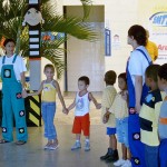 Crianças do OP Mirim participam da Colônia de Férias da SMTT - Crianças participam de brincadeiras