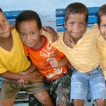 Crianças do OP Mirim participam da Colônia de Férias da SMTT - Crianças participam de brincadeiras