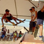 Skatista e capoeiristas fizeram parte do Projeto Verão na tarde de hoje - Fotos: Silvio Rocha