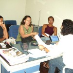 Secretaria de Participação Popular idealiza projeto para jovens em parceria com a Semed - Reunião na sede da Semed