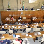 Prefeito Marcelo Déda leva mensagem da administração municipal na abertura dos trabalhos da Câmara de Vereadores - Fotos: Márcio Dantas