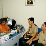 Prefeitura e Exército organizam Gincana de Pintura - Visita ao secretário de Comunicação