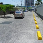 Nova sinalização de trânsito implantada pela prefeitura prioriza o pedestre - Fotos: Lindivaldo Ribeiro