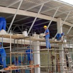 Etapas de revestimento são iniciadas na obra do mercado setorial do conjunto Bugio  - Fotos: Márcio Garcez