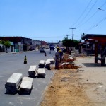 Obras da avenida Santa Gleide já trazem benefícios em fase final de conclusão  - assentamento de meiofio