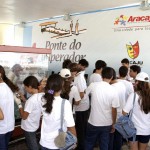 Estudantes da rede particular de ensino visitam Ponte do Imperador - Fotos: Wellington Barreto