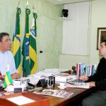 Novo superintendente do BNB é recebido em audiência pelo prefeito Marcelo Déda - Foto: Márcio Dantas