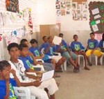 Oficina Temática” discute violência infantojuvenil com adolescentes assistidos pelo Peti - Participantes da oficina