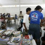 Atividade da PMA incentiva a leitura para crianças e adolescentes do Santos Dumont - Fotos: Wellington Barreto