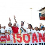 Mais de 20 mil pessoas declaram seu amor a Aracaju na caminhada pelos 150 anos da cidade - Fotos: Márcio Dantas