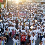 Mais de 20 mil pessoas declaram seu amor a Aracaju na caminhada pelos 150 anos da cidade - Fotos: Márcio Dantas