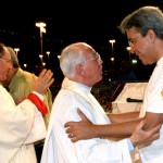 Prefeito e vice participam de ato religioso na orla de Atalaia em celebração aos 150 anos de Aracaju - Fotos: Márcio Dantas