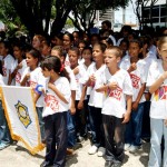 Alunos da rede municipal participam de Missa e solenidade do Obelisco - Fotos: Márcio Dantas