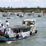 Passeio de tototó pelo rio Sergipe comemora os 150 anos de Aracaju - Fotos: Márcio Garcez