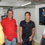 Prefeito Marcelo Déda é recebido nos camarins dos cantores Leonardo e Daniela Mercury - Fotos: Márcio Dantas